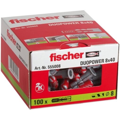 fischer DuoPower 8x40 100ks bal - Image 2