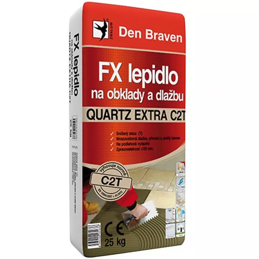 FX lepidlo na obklady a dlažbu QUARTZ EXTRA C2T - 25 kg