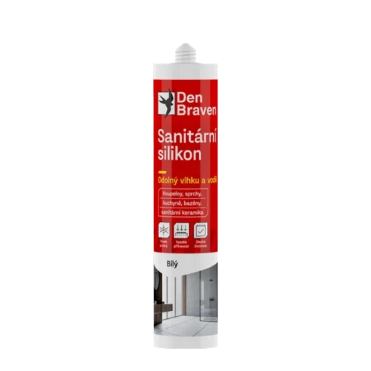 Den Braven Sanitární silikon 280ml bílý RL