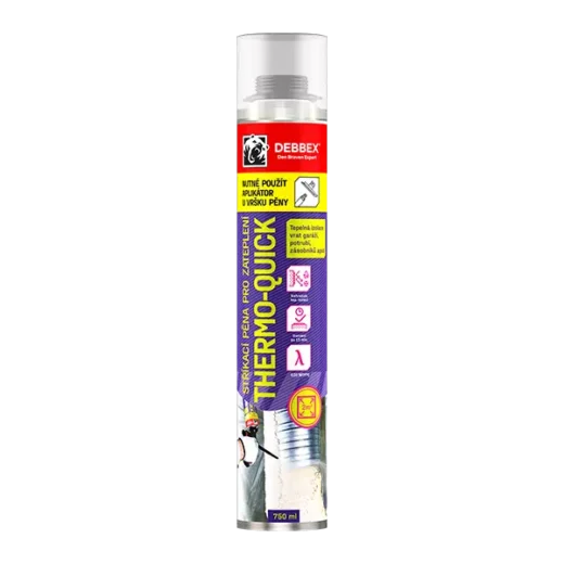 Den Braven Stříkací pěna pro zateplení THERMO-QUICK 750ml