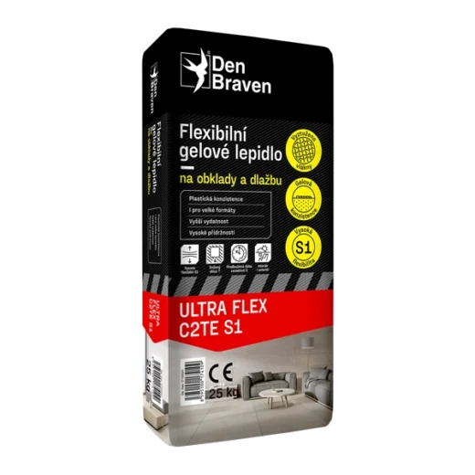 Den Braven Flexibilní gelové lepidlo na obklady a dlažbu ULTRA FLEX C2TE S1 20 kg