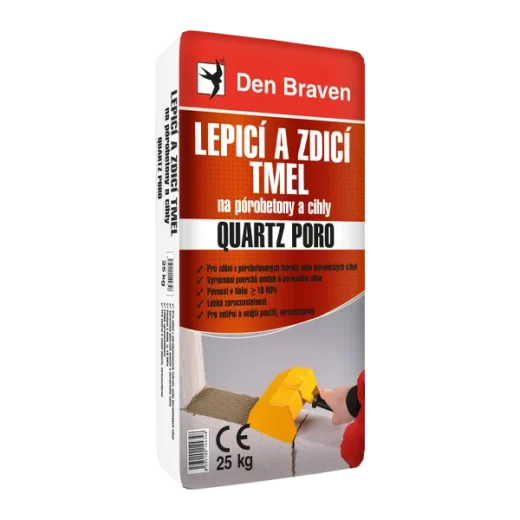 Den Braven Lepicí a zdicí tmel na pórobetony a cihly QUARTZ PORO 25 kg