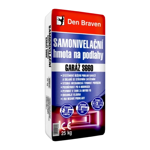 Den Braven Samonivelační hmota na podlahy GARÁŽ S660 25 kg