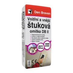 Den Braven Vnitřní a vnější štuková omítka DB II 25 kg