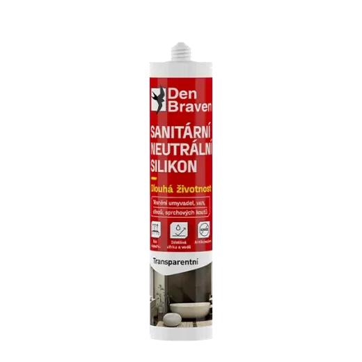 Den Braven Sanitární neutrální silikon 280ml transparentní RL