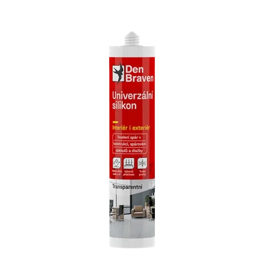 Den Braven Univerzální silikon 280ml transparentní RL