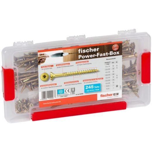 fischer PowerFast 5 x 100 zápustná hlava nerez A2 částečný závit drážka TX - Image 12