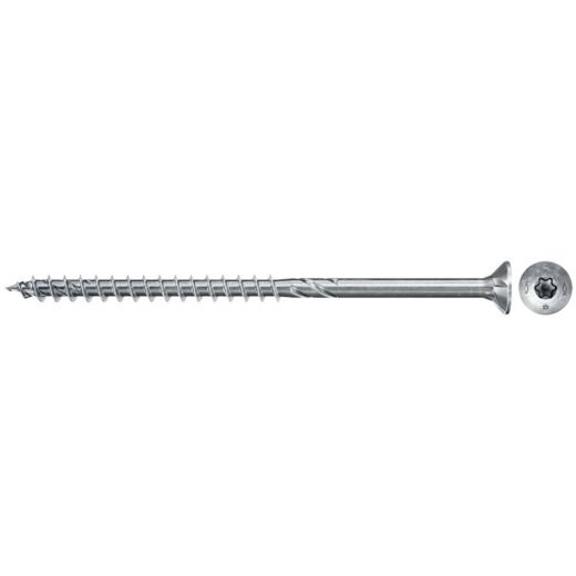 fischer PowerFast FPF II CTX25P 5,0x120 BC 100 zápustná hlava bílý zinek částečný závit drážka TX