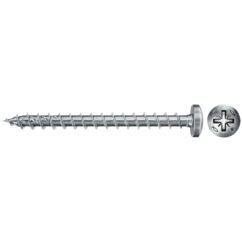 fischer PowerFast FPF II PZF 5x40 BC 100 plochá hlava bílý zinek celý závit křížová drážka PZ