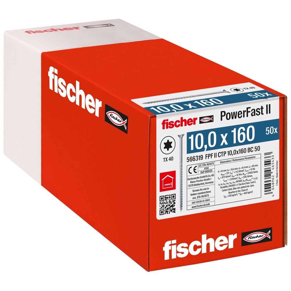 fischer PowerFast FPF II CTP 10 x 160 BC 50 BZn - Obrázek 4