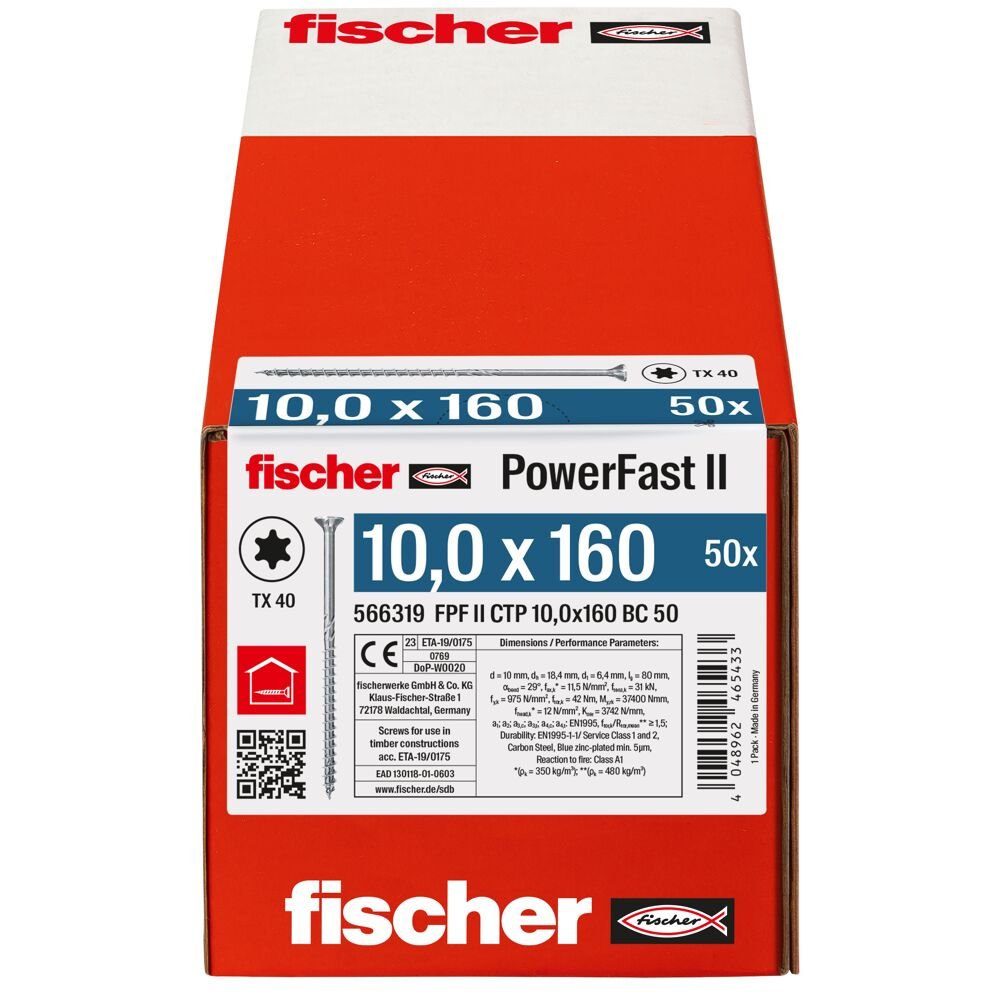 fischer PowerFast FPF II CTP 10 x 160 BC 50 BZn - Obrázek 5