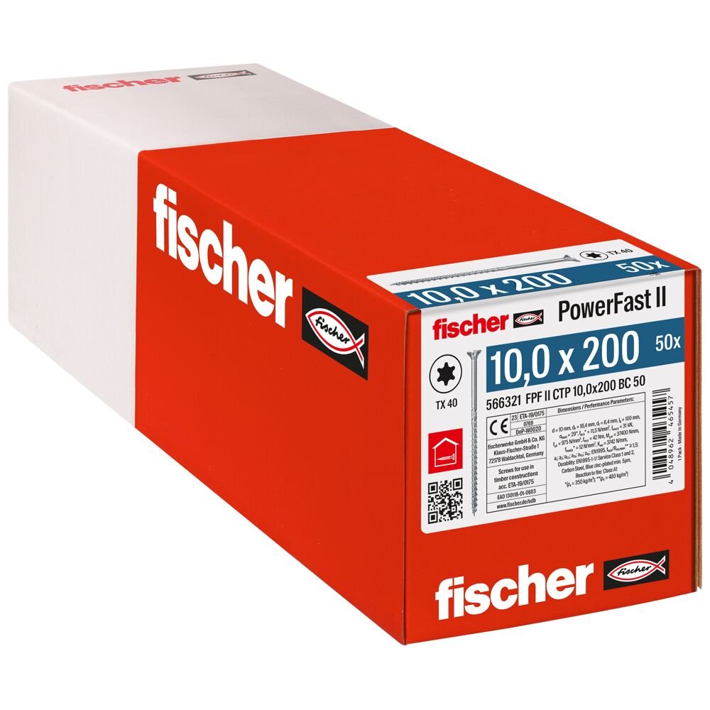 fischer PowerFast FPF II CTP 10 x 200 BC 50 BZn - Obrázek 4