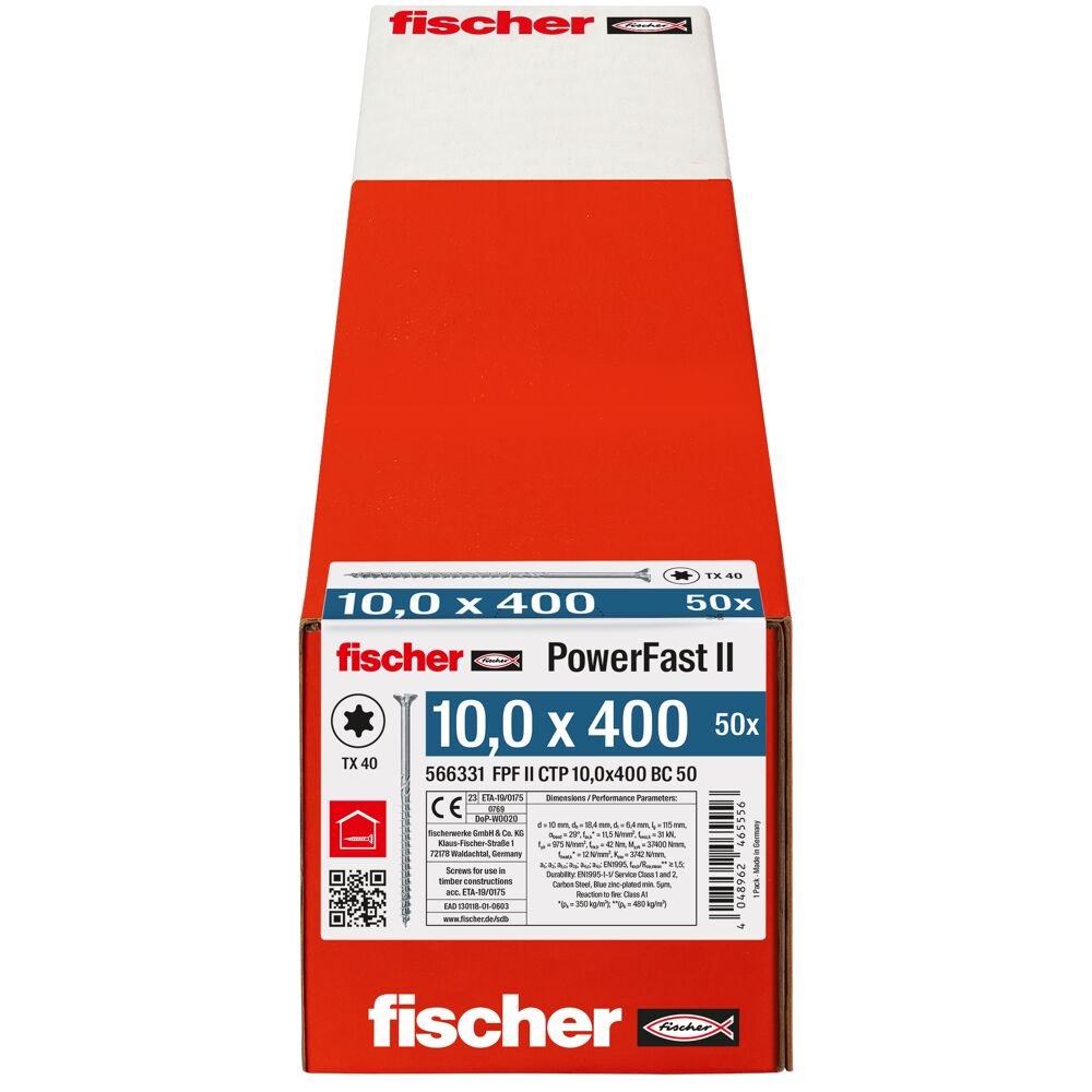 fischer PowerFast FPF II CTP 10 x 400 BC 50 BZn - Obrázek 5