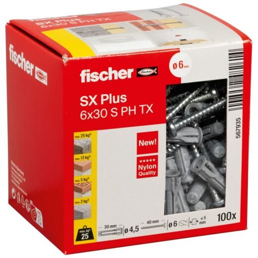 fischer Rozpěrná hmoždinka SX Plus - Obrázek 56
