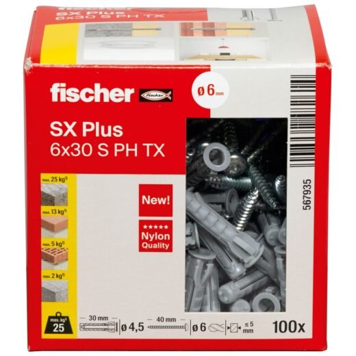 fischer Rozpěrná hmoždinka SX Plus - Obrázek 54