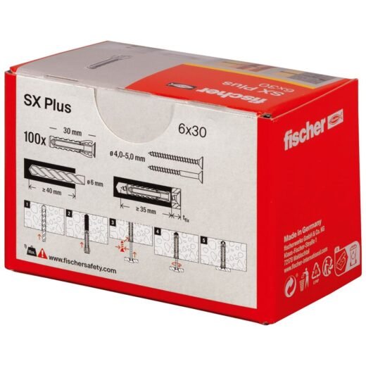 fischer Rozpěrná hmoždinka SX Plus - Obrázek 46