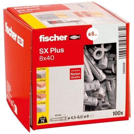 fischer Rozpěrná hmoždinka SX Plus - Obrázek 44
