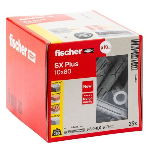 fischer Rozpěrná hmoždinka SX Plus - Obrázek 26