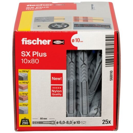 fischer Rozpěrná hmoždinka SX Plus - Obrázek 24