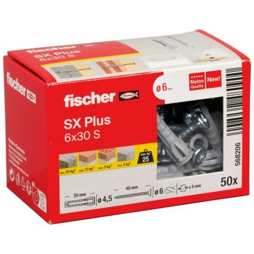 fischer Rozpěrná hmoždinka SX Plus - Obrázek 23