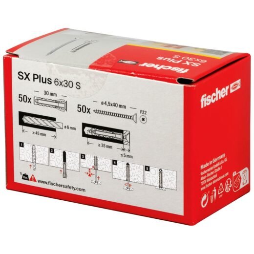fischer Rozpěrná hmoždinka SX Plus - Obrázek 22