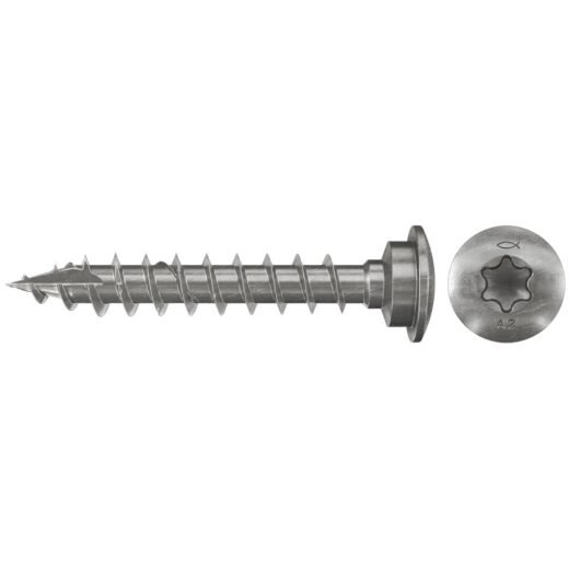 fischer vrut pro upevnění patky 7x40 středící klín A2 VG TX - Image 2