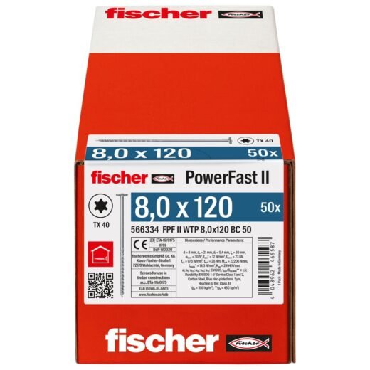 fischer PowerFast FPF II WTP 8 x 120 BC 50 BZn - Image 6