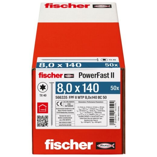 fischer PowerFast FPF II WTP 8 x 140 BC 50 BZn - Image 6