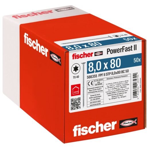 fischer PowerFast FPF II STP 8 x 80 BC 50 BZn - Image 6