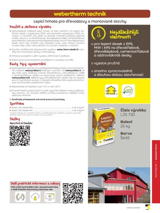 Weber therm technik lepidlo – 25 kg - Image 2