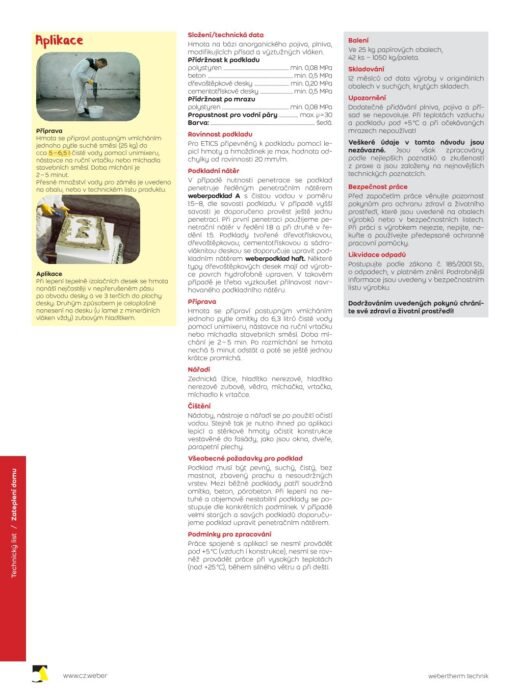 Weber therm technik lepidlo – 25 kg - Image 3