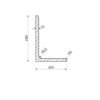 Válcovaný Profil L 150 × 100 × 10 mm – 6 m