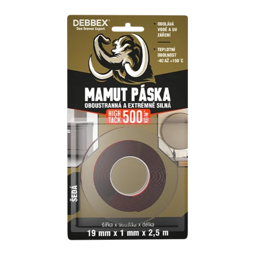 Oboustranná a extrémně silná MAMUT PÁSKA HIGH TACK