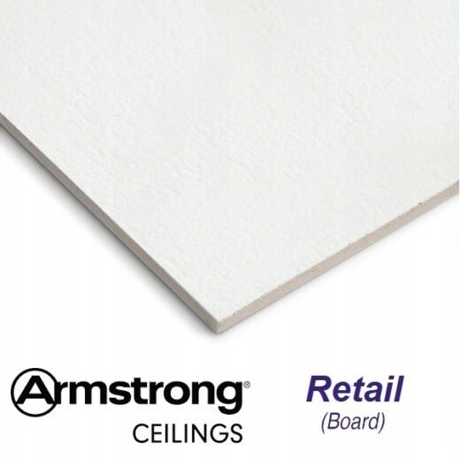 KNAUF Podhled minerální Armstrong Retail Board 6,48 m²/bal – 600×600×12 mm