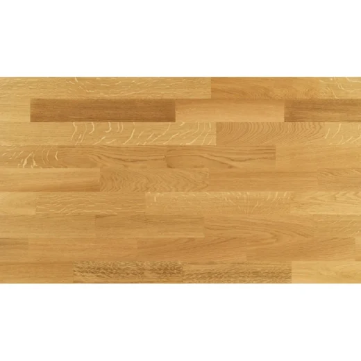 3-vrstvá masivní plovoucí podlaha 3-lamela Eurowood / Dub přírodní, olej - Image 3
