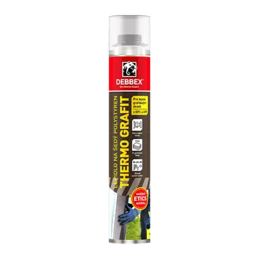 Lepidlo na šedý polystyren THERMO GRAFIT  – 750ml pistolová