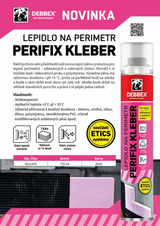 Lepidlo na perimetr PERIFIX KLEBER - 750ml pistolová - Image 2
