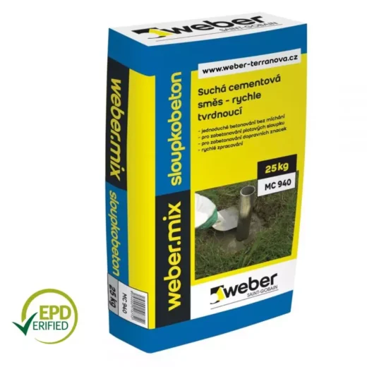 Weber mix sloupkobeton beton rychletuhnoucí  – 25 kg