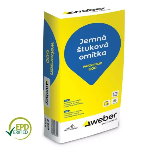 Weber san R600 omítka štuková jemná  – 20 kg