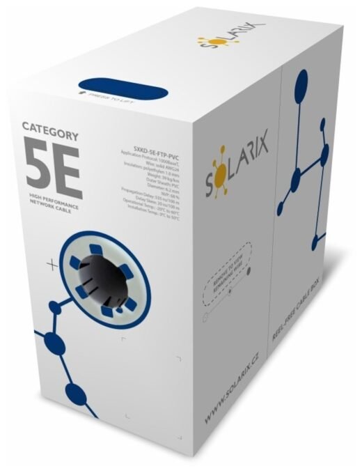Solarix SXKD-5E-FTP-PVC  FTP kabel - box 305m - Obrázek 2