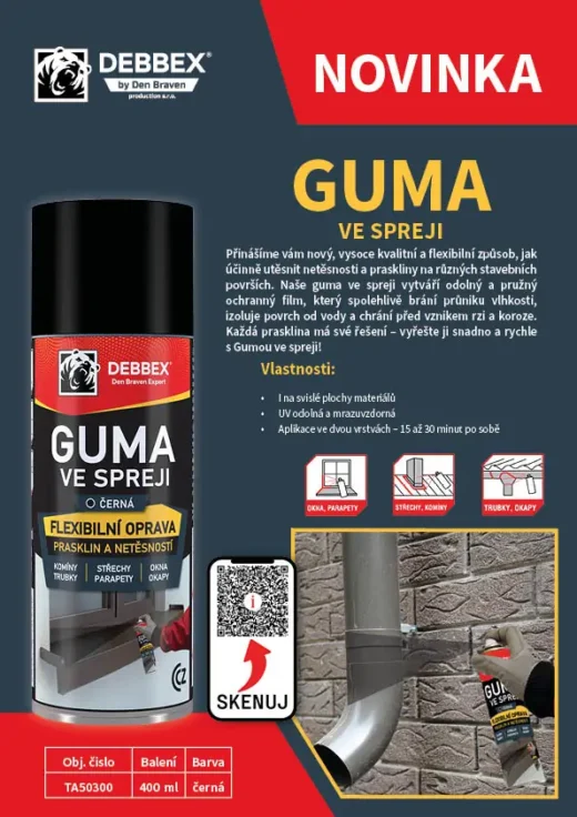 Den Braven Guma ve spreji - 400 ml - Image 2