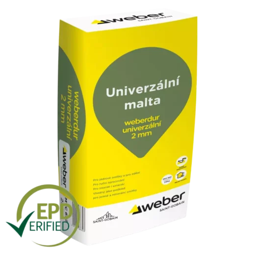 Weber dur 2 mm malta univerzální  – 25 kg
