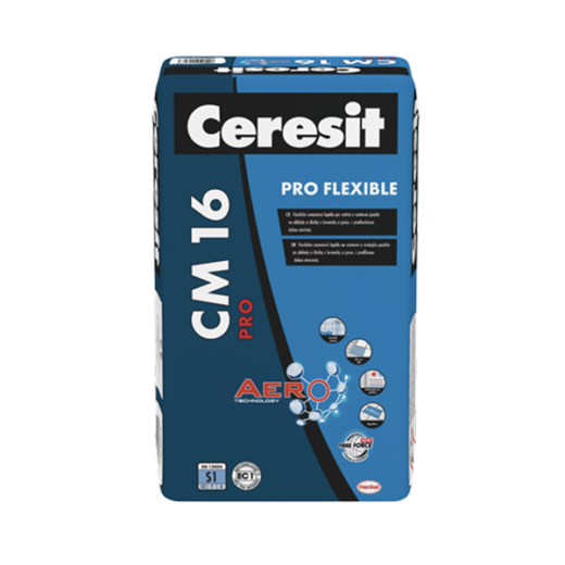 Ceresit CM 16 (C2TE S1) — flexibilní lepidlo na obklady a dlažby 25 kg