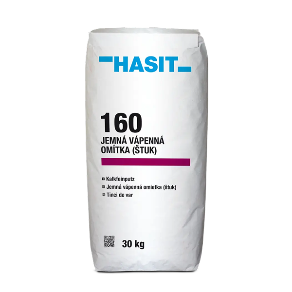 HASIT 160 štuková omítka (zrnitost 1 mm) — 30 kg