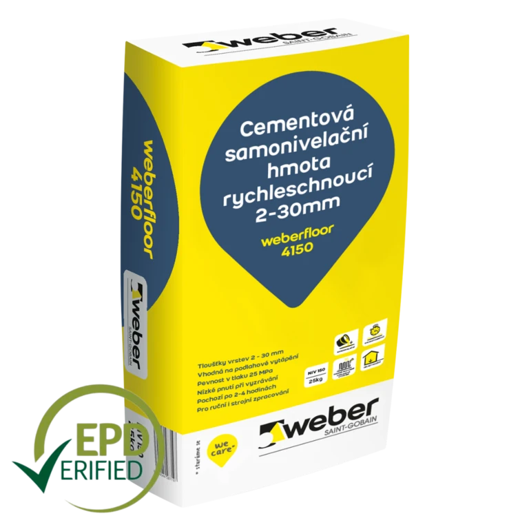 Hmota samonivelizační weber floor 4150 – 25 kg