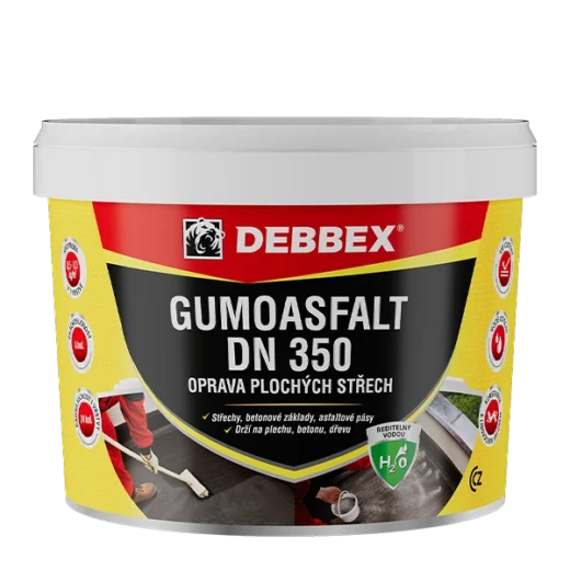 Hydroizolační nátěr na vodní bázi GUMOASFALT DN 350 - 10 kg