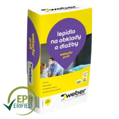 Lepidlo nízkoprašné weberfor profi LD C1T – 25 kg