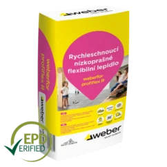 Lepidlo nízkoprašné weberfor profiflex R LD C2TF S1 – 25 kg