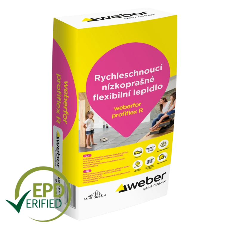 Lepidlo nízkoprašné weberfor profiflex R LD C2TF S1 – 25 kg