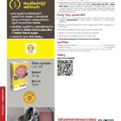 Lepidlo webertherm plus ultra – 25 kg